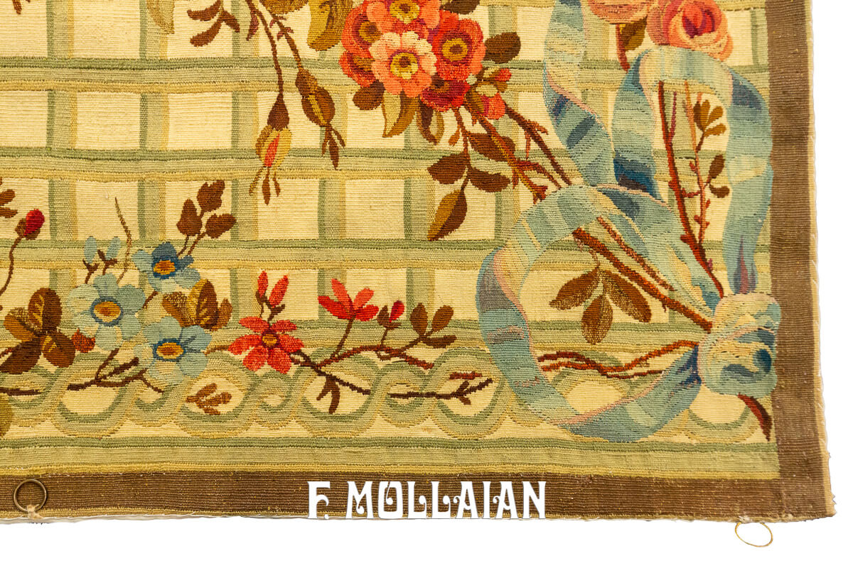 Aubusson Rug Flat-weave Pair n°:654692